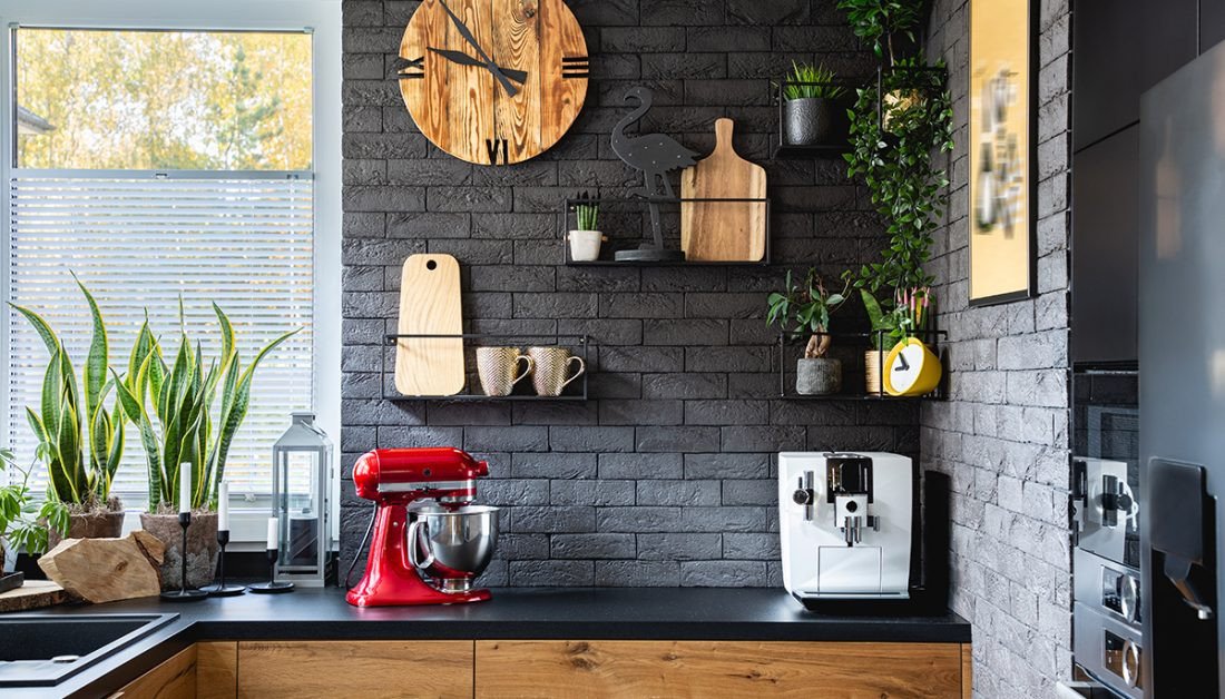 Wandgestaltung Küche ▷ 22 Ideen Für Tapete &amp; Mit Wandfarbe Streichen